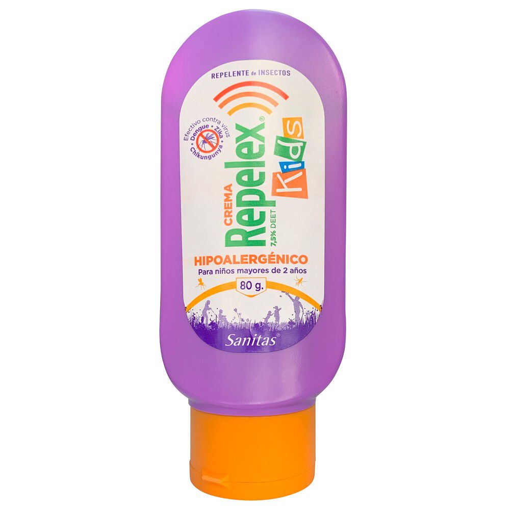 Product image of REPELEX CREMA REPELENTE DE INSECTOS KIDS HIPOALERGENICO 80GR - Sanitas