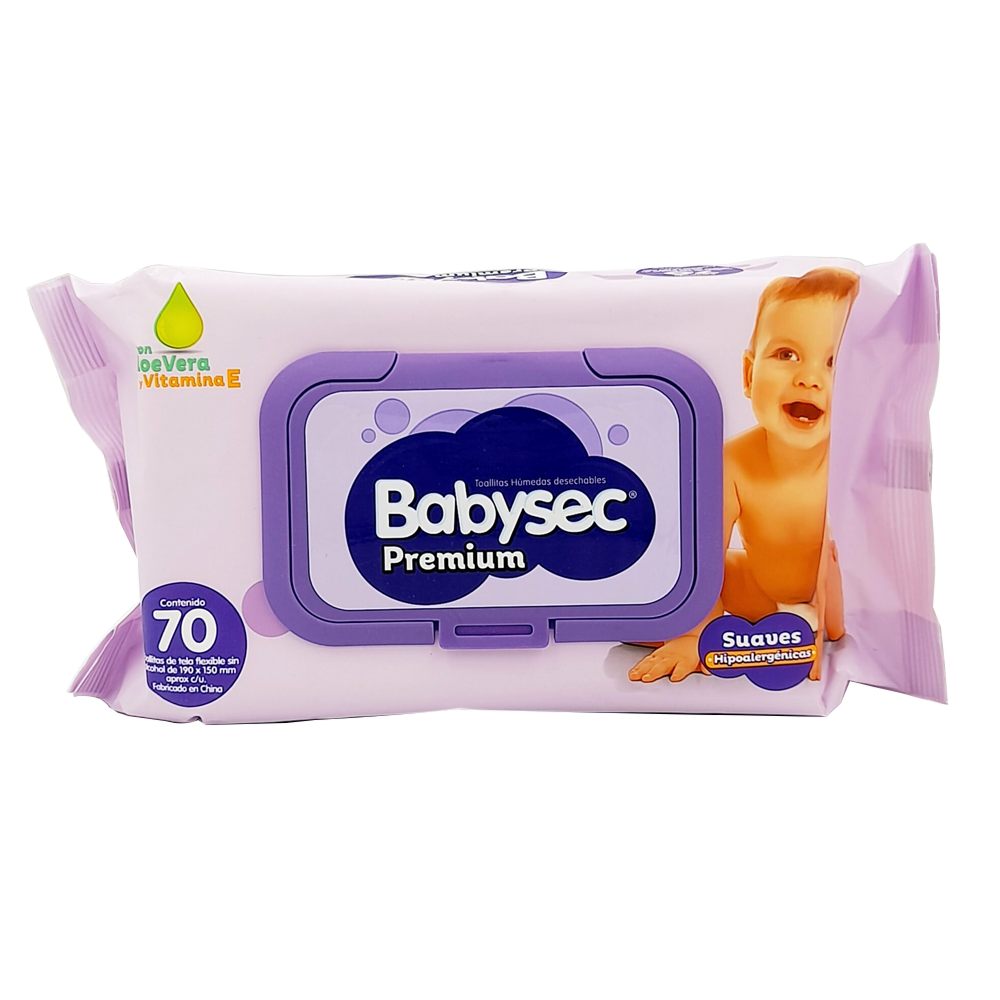 BABYSEC PREMIUM WIPES 70 UN. - Cmpc