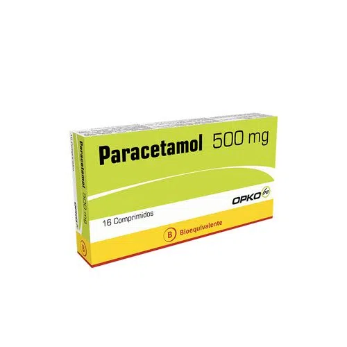 PARACETAMOL 500 MG. 16 COMP. (OPK) (B) - Opko chile sa