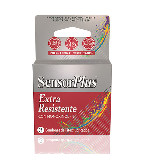 PRESERVATIVOS SENSOR PLUS EXTRA RESISTENTE x3 UNIDADES - Farmaceutica esan