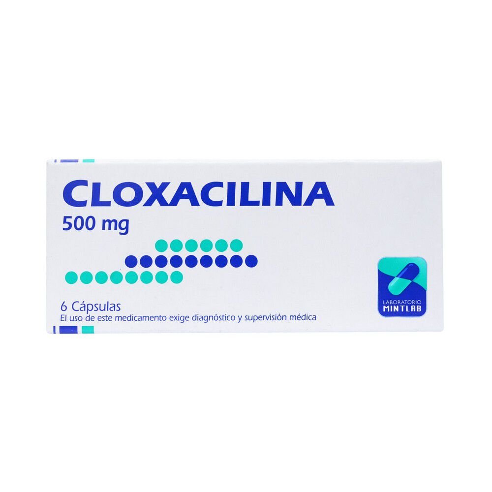 CLOXACILINA 500 MG. 6 CAPS. - Mintlab