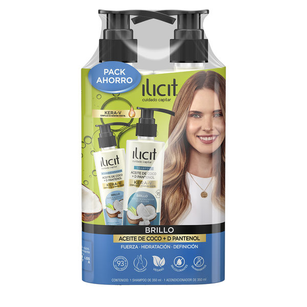 Product image of ILICIT PACK SH. + AC. 350 ML. COCO - Cosmetica nacional