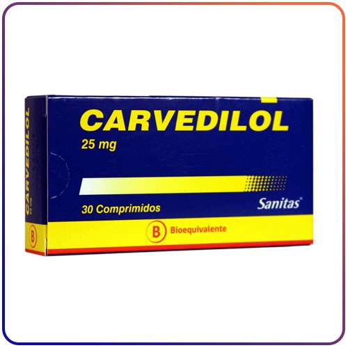 CARVEDILOL BIOEQUIVALENTE COMPRIMIDOS 25MG.30 - Sanitas