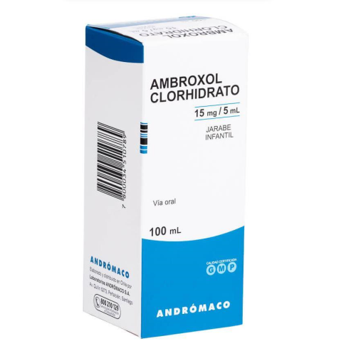 AMBROXOL PEDIATRICO 15 MG JARABE DE 100 ML - Andromaco