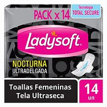 Product image of LADYSOFT TOA. NOCT. ULTRADELGADA ULTRASECA C/ALAS 14 UN. - Cmpc