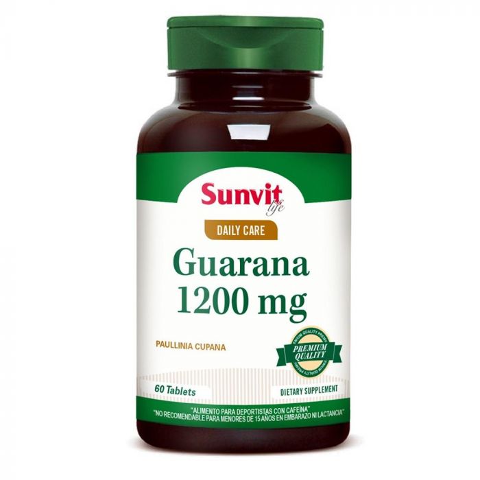 GUARANA 1200 MG. 60 COMP.. - Sunvit life