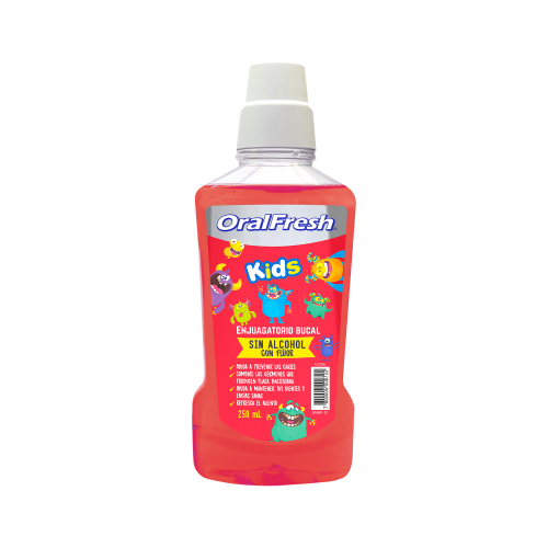 Product image of ORAL FRESH ENJ.250 ML. KIDS TUTTI FRUTTI. - Maver