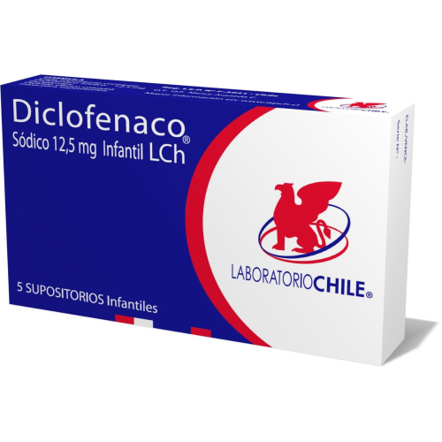 DICLOFENACO x5 SUPOSITORIOS 12,5 MG - Lab. chile