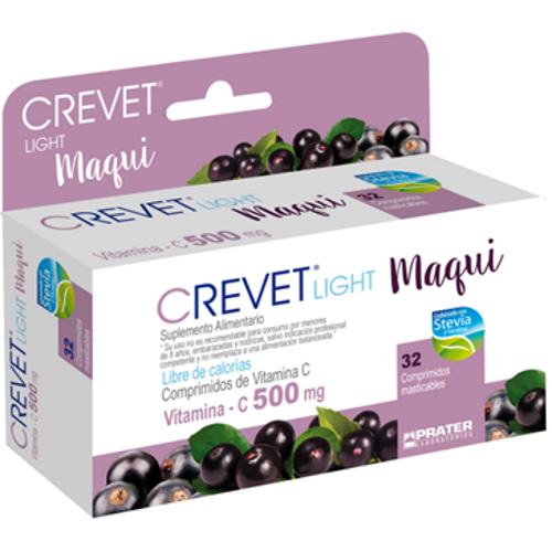 CREVET LIGHT 500 MG. 32 COMP. MAQUI - Prater