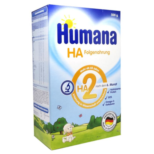 HUMANA LECHE FORMULA HA2 C/PREBIOT. 500G - Productos naturales