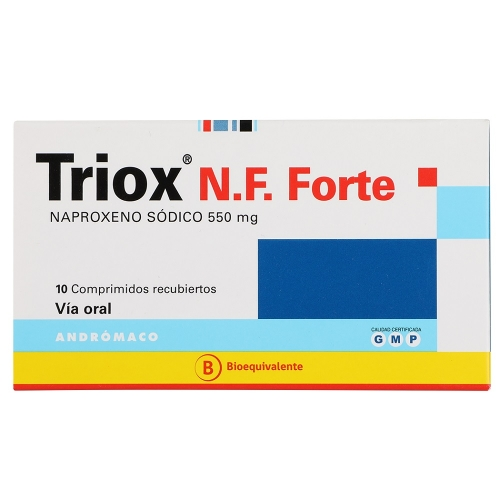 TRIOX N.F. FORTE COMPRIMIDOS RECUBIERTOS 550 MG .10 - Andromaco