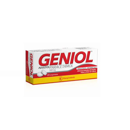 GENIOL ADULTOS ANALGESICO-ANTIPIRETICO COMPRIMIDOS 500MG.20 - Mintlab