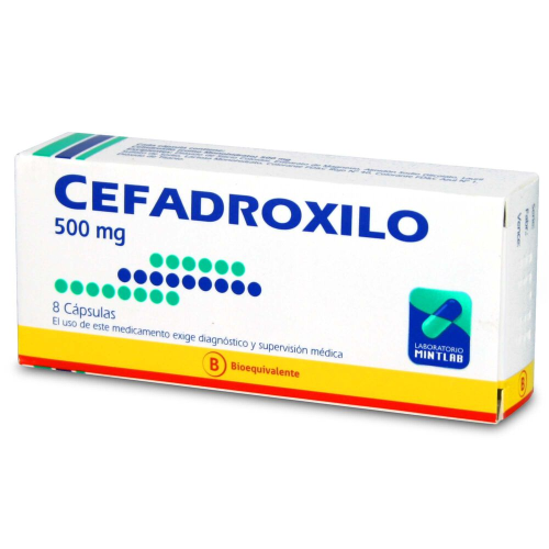 CEFADROXILO x8 CAPSULAS DE 500 MG - Mintlab