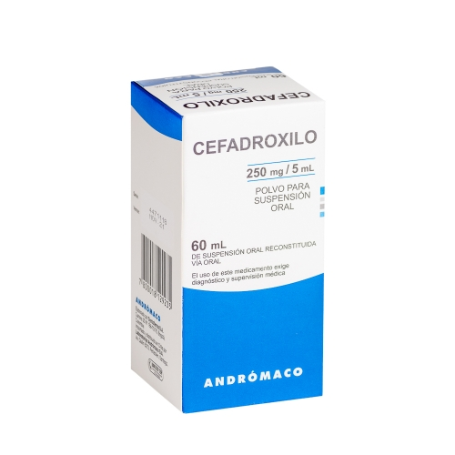 Product image of CEFADROXILO 250MG/5ML JARABE DE 60 ML - Andromaco