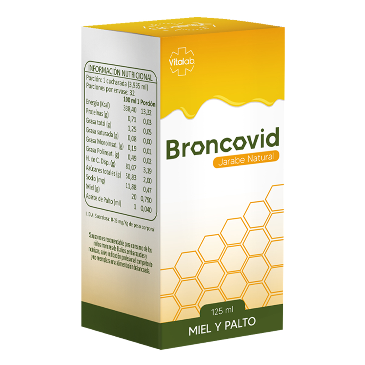 BRONCOVID JARABE 125 ML. - Vitalab