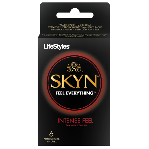 LIFESTYLES SKYN INTENSE FEEL PRESERVATIVO SIN LATEX .X6 - Prater