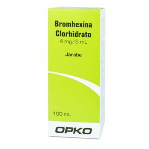 Product image of BROMHEXINA 4 MG JARABE DE 100 ML - Opko chile sa