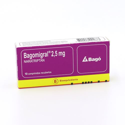 BAGOMIGRAL x2 COMPRIMIDOS RECUBIERTOS DE 2,5 MG