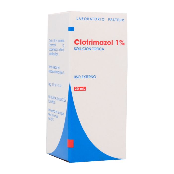 CLOTRIMAZOL SOLUCION TOPICA 1% DE 20 GRAMOS - Pasteur