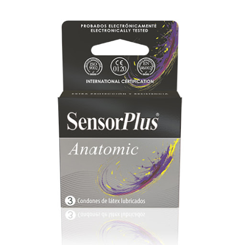 PRESERVATIVOS SENSOR PLUS 3 UN. ANATOMICO - Farmaceutica esan