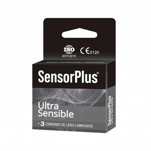 PRESERVATIVOS SENSOR PLUS ULTRA SENSIBLE x3 UNIDADES - Farmaceutica esan