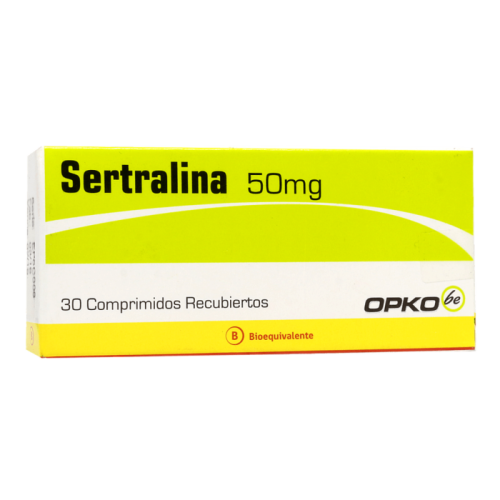 Product image of SERTRALINA x30 COMPRIMIDOS RECUBIERTOS DE 50 MG - Opko chile sa