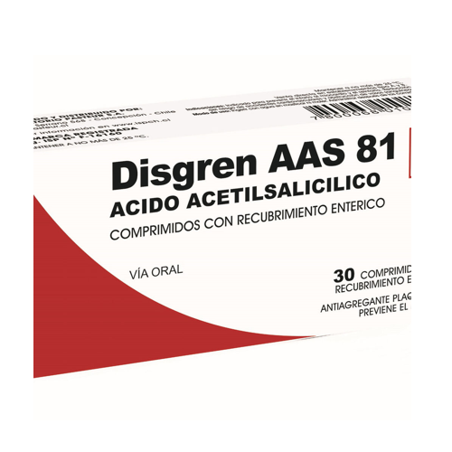 DISGREN AAS81 x30 COMPRIMIDOS DE 81 MG - Pasteur