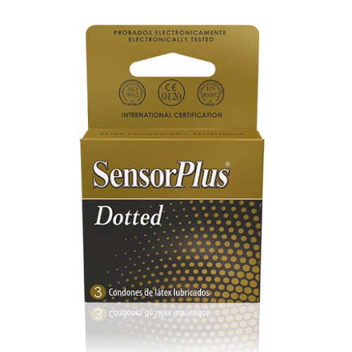 PRESERVATIVOS SENSOR PLUS DOTTED x3 UNIDADES - Farmaceutica esan