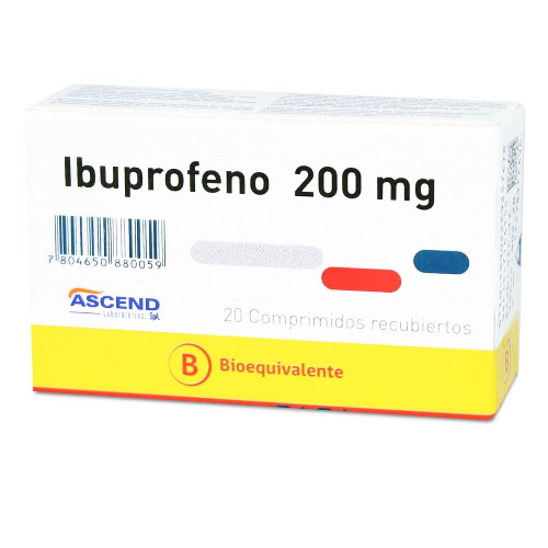 IBUPROFENO x20 COMPRIMIDO 200 MG - Laboratorio ascend