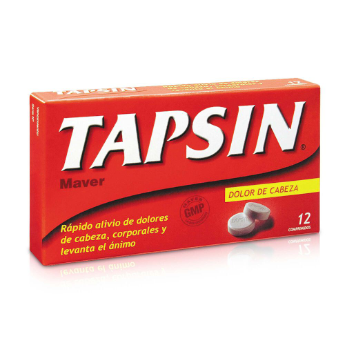 Product image of TAPSIN ROJO x12 COMPRIMIDOS - Maver