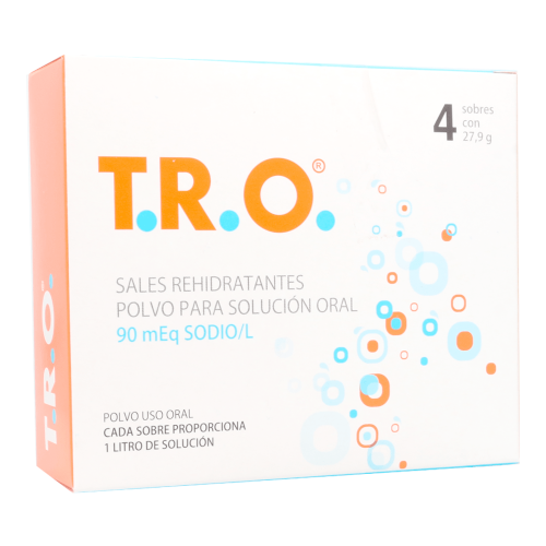 Product image of T.R.O. SALES REHIDRATANTES 90MEQ x4 SOBRES DE 27,9 GRAMOS - Valma