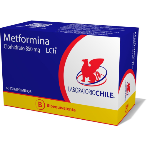 Product image of METFORMINA x60 COMPRIMIDOS DE 850 MG - Lab. chile