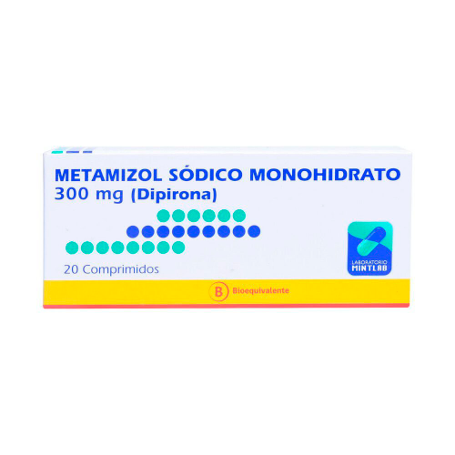 METAMIZOL SODICO MONOHIDRATO x20 COMPRIMIDOS DE 300 MG - Mintlab