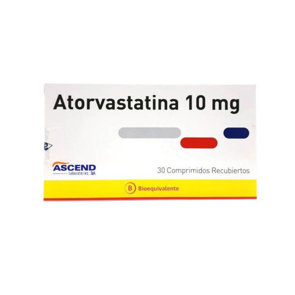 ATORVASTATINA 10 MG. 30 COMP. (ASC) - Laboratorio ascend