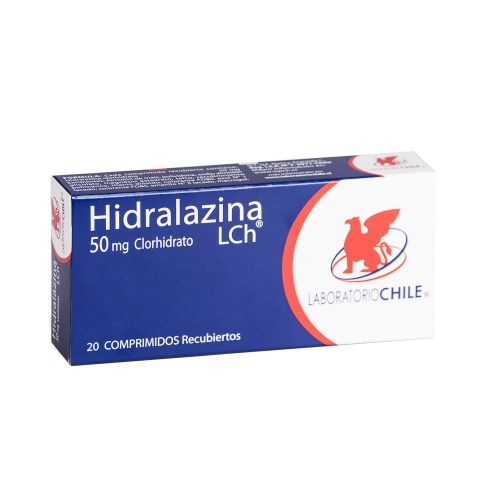 Product image of HIDRALAZINA x20 COMPRIMIDOS DE 50 MG - Lab. chile