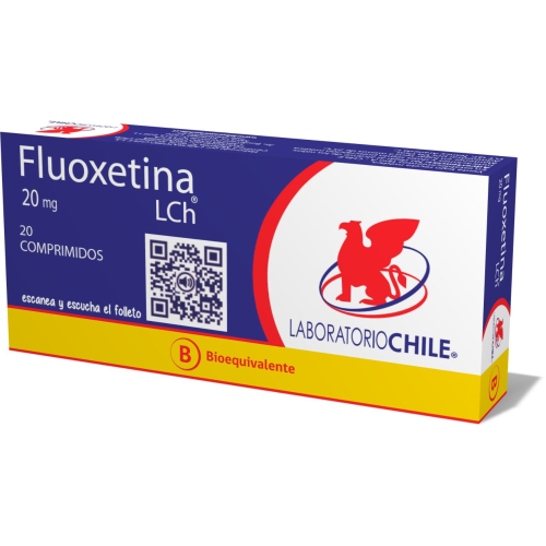 FLUOXETINA x20 COMPRIMIDOS DE 20 MG - Lab. chile