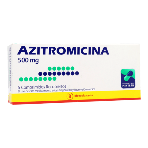 AZITROMICINA x6 COMPRIMIDOS RECUBIERTOS DE 500 MG - Mintlab