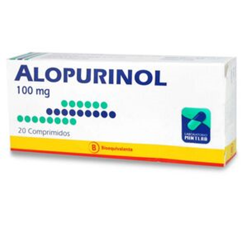 ALOPURINOL x20 COMPRIMIDOS DE 100 MG - Mintlab