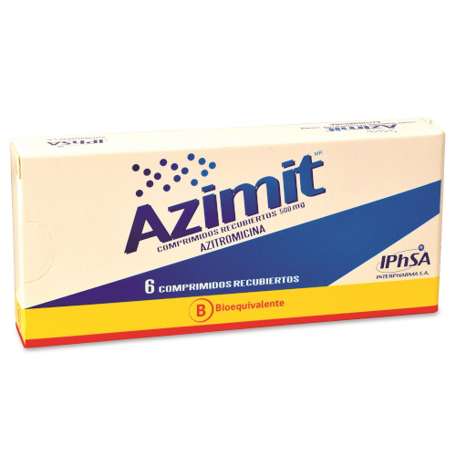 Product image of AZIMIT x6 COMPRIMIDOS DE 500 MG - Interpharma