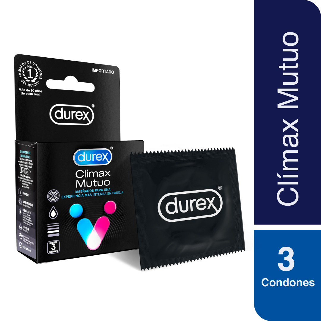 PRESERV. DUREX 3 UN. CLIMAX MUTUO - Accesorios medicos