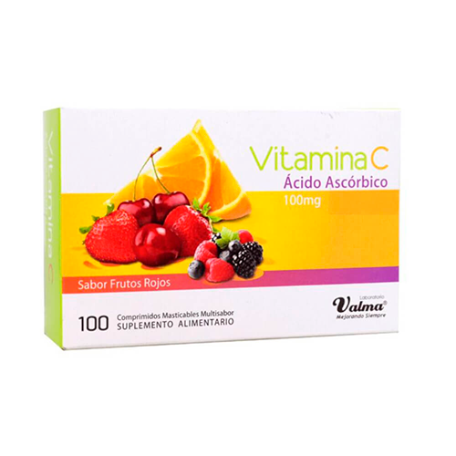 VITAMINA C x100 COMPRIMIDOS DE 100 MG - Valma