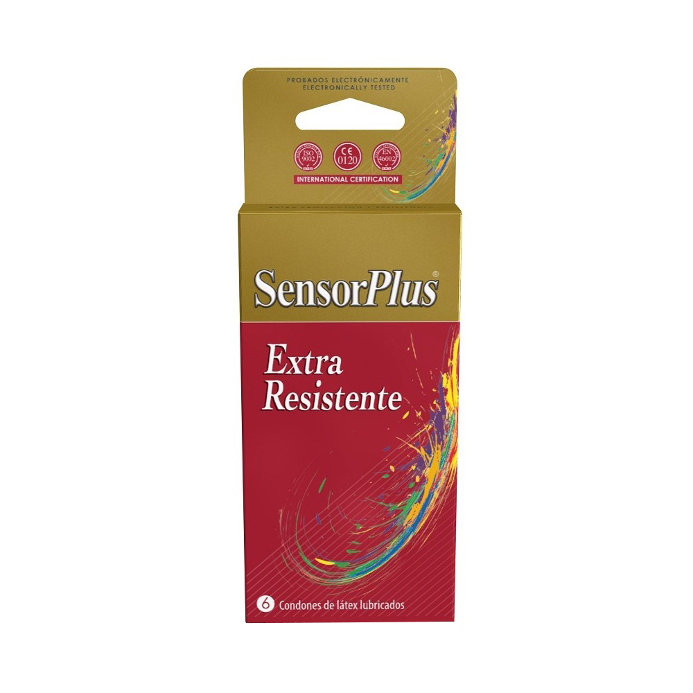 PRESERVATIVOS SENSOR PLUS EXTRA RESISTENTE x6 UNIDADES - Farmaceutica esan