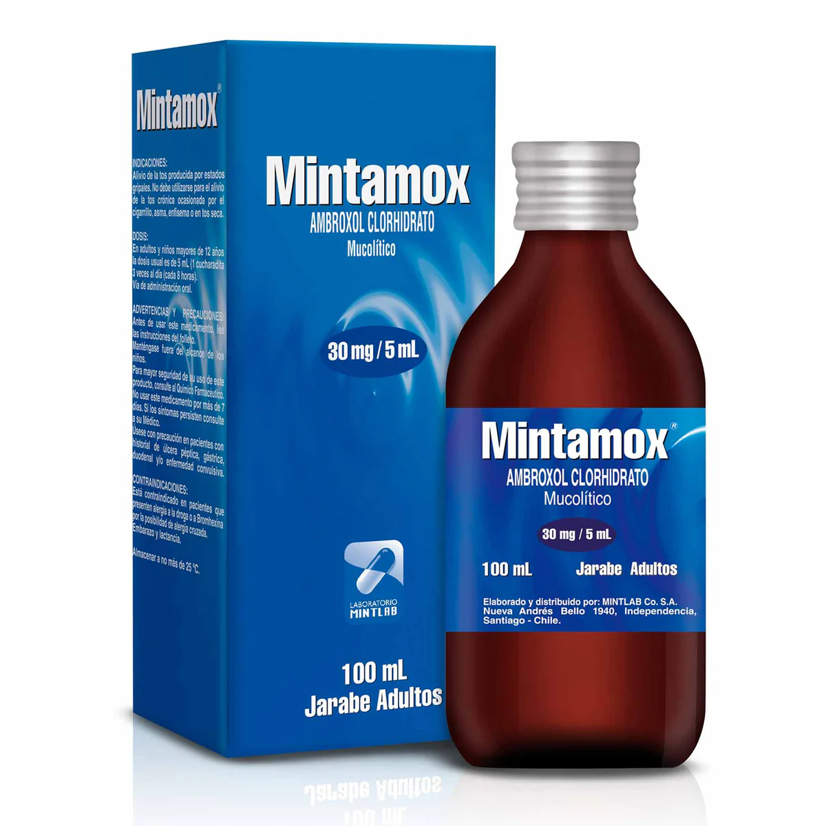 Product image of MINTAMOX ADULTO 30 MG/5 ML SOL ORAL 1OO ML. - Mintlab