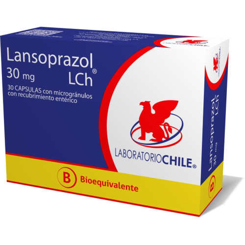 Product image of LANSOPRAZOL x30 CAPSULAS DE 30 MG - Lab. chile