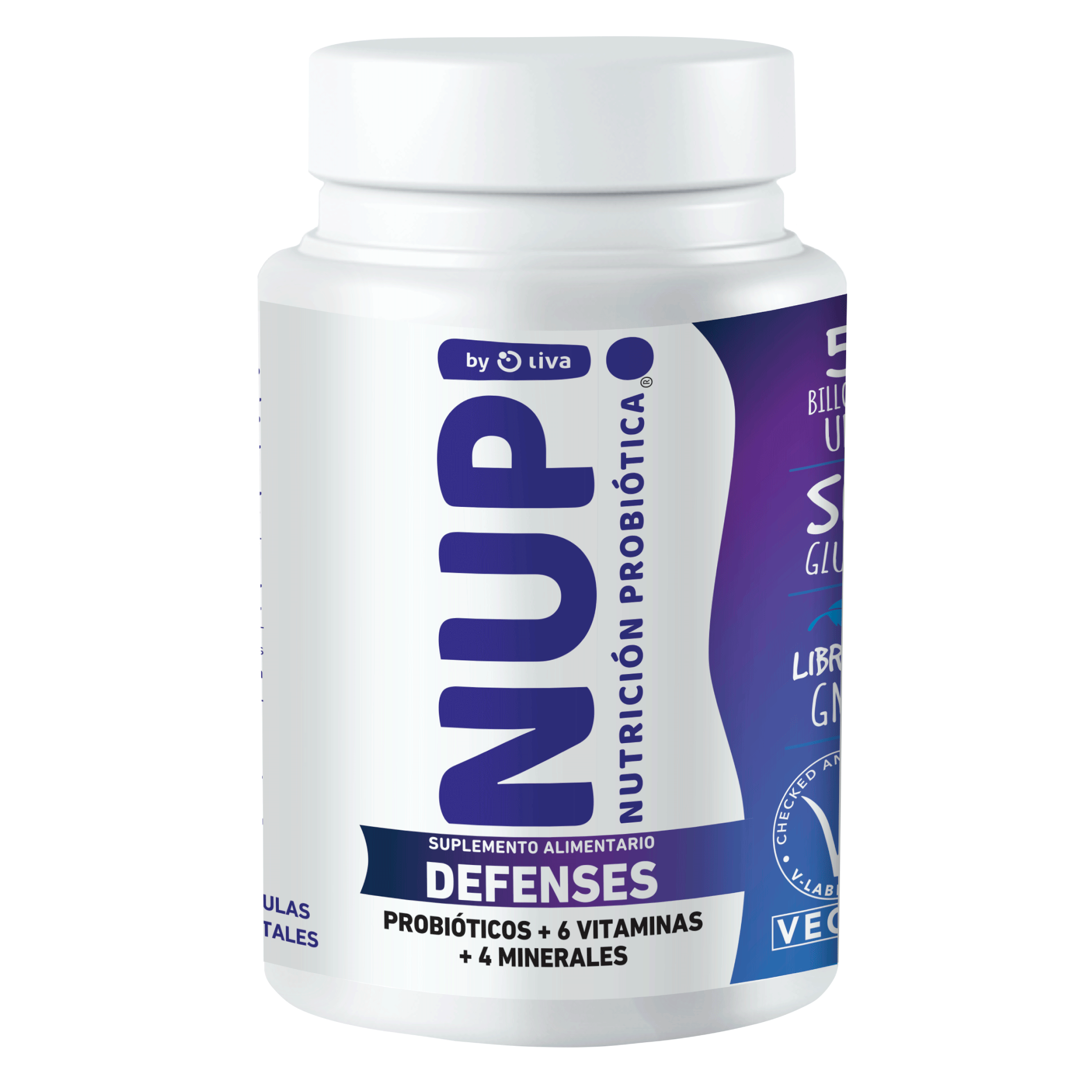 NUP DEFENSE PROBIÓTICO 60 CAPS. 5 BILLONES UFC - Liva company