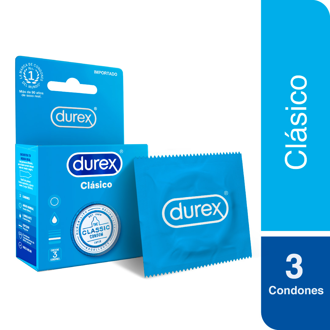 PRESERV. DUREX 3 UN. CLASICO - Accesorios medicos