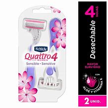 SCHICK MAQUINA AFEITAR QUATTRO MUJER  2UN - Perfumeria