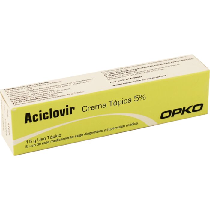 ACICLOVIR CREMA 5% 15GR.   * - Genericos