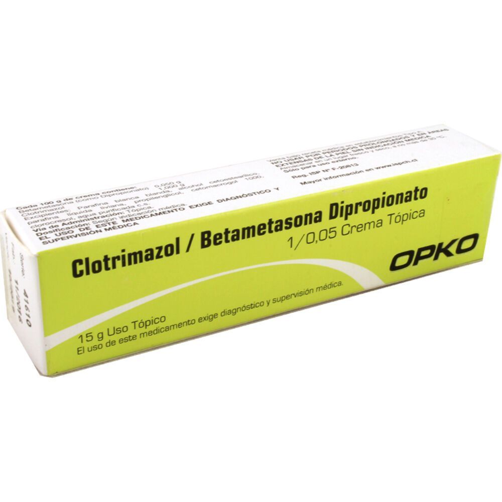 CLOTRIMAZOL+BETAMETASONA CREMA 15GR. - Opko chile sa