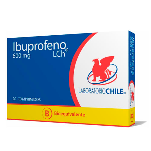 IBUPROFENO x20 COMPRIMIDOS RECUBIERTOS DE 600 MG - Lab. chile